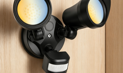 30W 3500 Lumen Outdoor Sensor Floodlight – 3 modes + 3 color temperatures, hard wire connection, ETL, suitable for porches